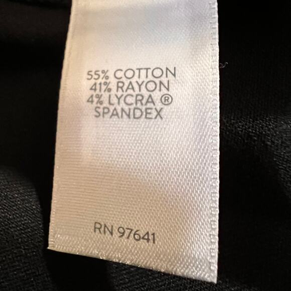 J.Jill Pants Black Stretch Cropped Tapered Slim Fit Classic Comfort 28 - Picture 5 of 6